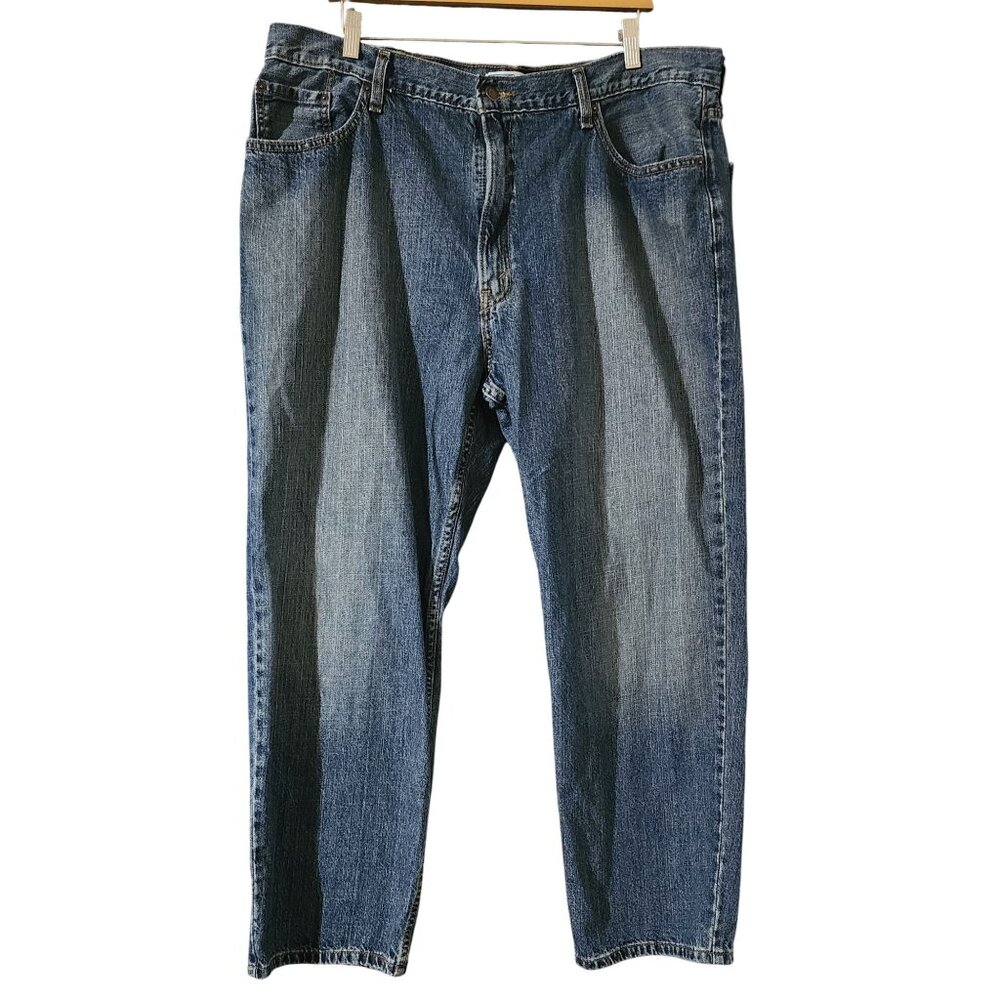 Signature By Levi Strauss & Co. Relaxed Fit Mens Jeans Size 42x30 Blue Denim 100